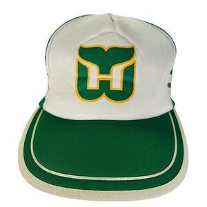 Century 21‎ Headwear Vintage Hartford Whalers NHL 3 Stripe Trucker Hat OS